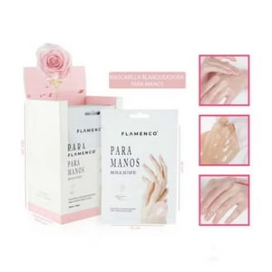 Flamenco - Mascarilla Para Manos Hidratante Y Blanqueadora De Rosas