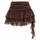 thumbnail image 2 of Falda Short Con Lunares Y Vuelo Asimétrico Mujer cafe Talla Única, 2 of 4