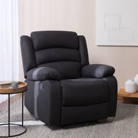 Daniels - Berger 1 Cuerpo Reclinable Moderno Negro New Praga 8041Rffbk