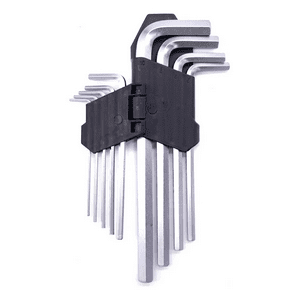 Genérico - Kit Set Juego De Llaves Allen Hexagonal 9 Piezas Makawa