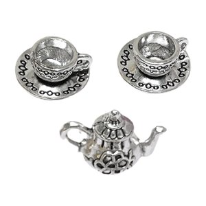 Bothyi - Mini Taza De Café Para Casa De Muñecas 1:6 1:12, Para Modelo De Tren, Mesa De Arena, Decoración Argent