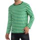 thumbnail image 5 of INSPIRE CHIC Camisetas de Hombre de Manga Larga con Cuello Redondo a Rayas 2XL Verde Blanco, 5 of 6