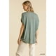 thumbnail image 5 of Top Corto Transparente con Mangas Dolman, Escote Redondo y Abertura Lateral, 5 of 10