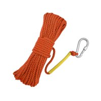 Magideal - Cuerda De Nailon Para Pesca, Con De Resorte, Cuerda De Cuerda De Línea De Alta Resistencia Para Imán, Tienda , Cuerda Para Recuperar Naranja
