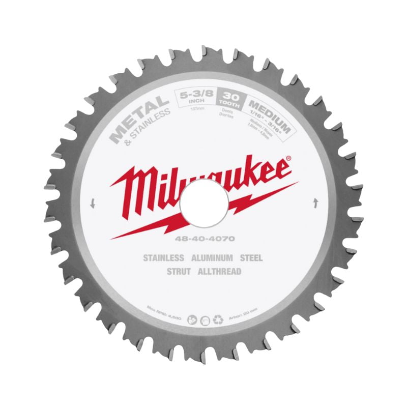 Milwaukee - Hoja De Sierra Circular Para Metal 5-3/8" 30t