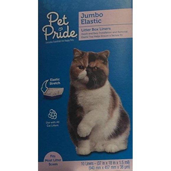 Forros Elásticos Jumbo para Caja de Arena Pet Pride - Paquete de 10