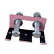 thumbnail image 4 of Soporte Para Barra De Sentadillas, Accesorio Vertical Para Rack, Colgador Doble Para Barra, Color Rosa, 4 of 5