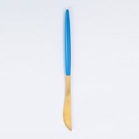 Xmhytop 4 Piezas Cubiertos De, Utensilios De Cocina Y Cubiertos Cotidianos,Cuchillo De Mesa,Gond Azul