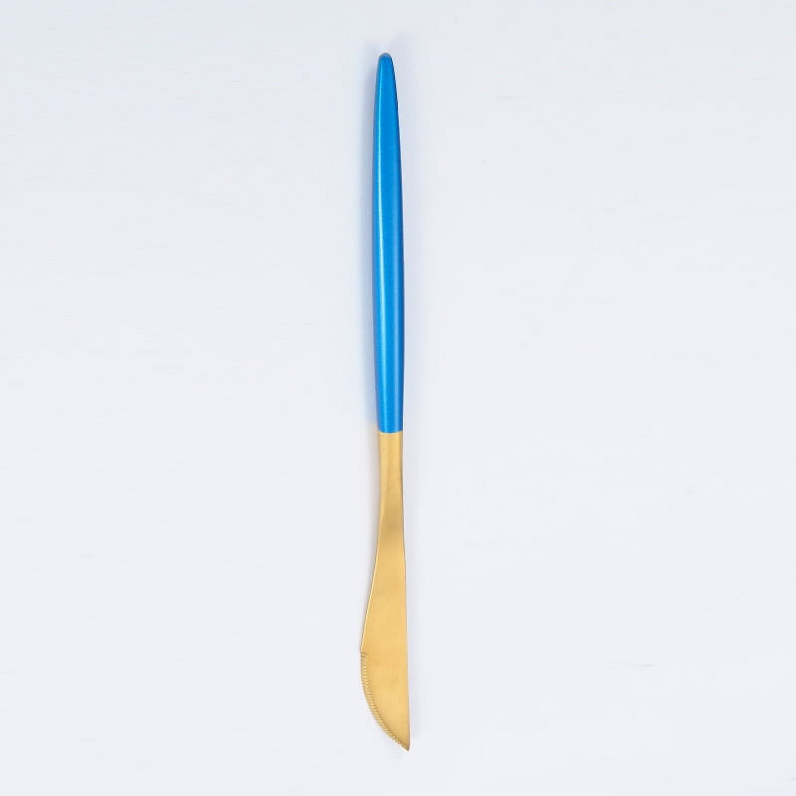 Xmhytop 4 Piezas Cubiertos De, Utensilios De Cocina Y Cubiertos Cotidianos,cuchillo De Mesa,gond Azul