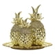 thumbnail image 1 of Set 3 Figura Decorativa Piña Elegante Adorno Mesa Centro Jhn, 1 of 3