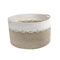 Magideal - Cesta De Lavandería Tejida Para Baño, Cesto De Juguete Para Bebé, Cesta Organizadora Decorativa Plegable Para Zapatos, Manta, Juguetes, Sábanas, Bolso