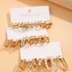 thumbnail image 2 of Elegant Minimalist Style: Golden Hoop Earrings with Faux Pearl Decor & Zinc Alloy Jewelry - Perfect Daily Wear Accessories, 2 of 4