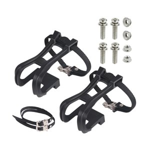 Magideal - Correas De Pedal De Bicicleta Clips De Pedal Correas Cinta Cinturón Piñón Fijo Correa De Pies De Bicicleta Portátil Tiras De Reposapiés Para Bicicleta 4 Correas