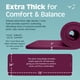 thumbnail image 3 of Esterilla de yoga Retrospec Solana de 1 cm de grosor con correa de nylon Boysenberry, 3 of 8