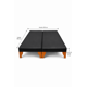 thumbnail image 3 of Base de Cama 2 Plazas Negra en Felpa, 3 of 4