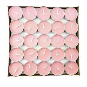 Genmérico - Set De 50 Velas Decorativas Rosadas