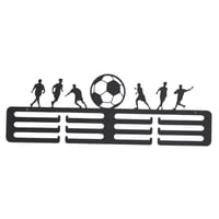 Magideal - Colgador De Exhibición De Medallas, Estante De Almacenamiento De Medallas, Estante De Hierro Para Deportes, Estante De Exhibición De Medallas Deportiv Fútbol