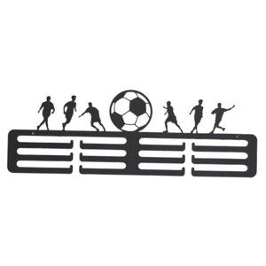 Magideal - Colgador De Exhibición De Medallas, Estante De Almacenamiento De Medallas, Estante De Hierro Para Deportes, Estante De Exhibición De Medallas Deportiv Fútbol