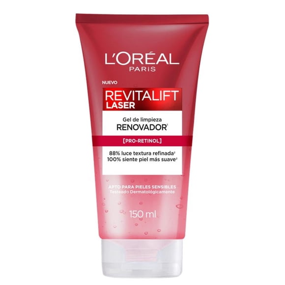 Gel De Limpieza L'oreal Paris Revitalift Laser, 150 ml