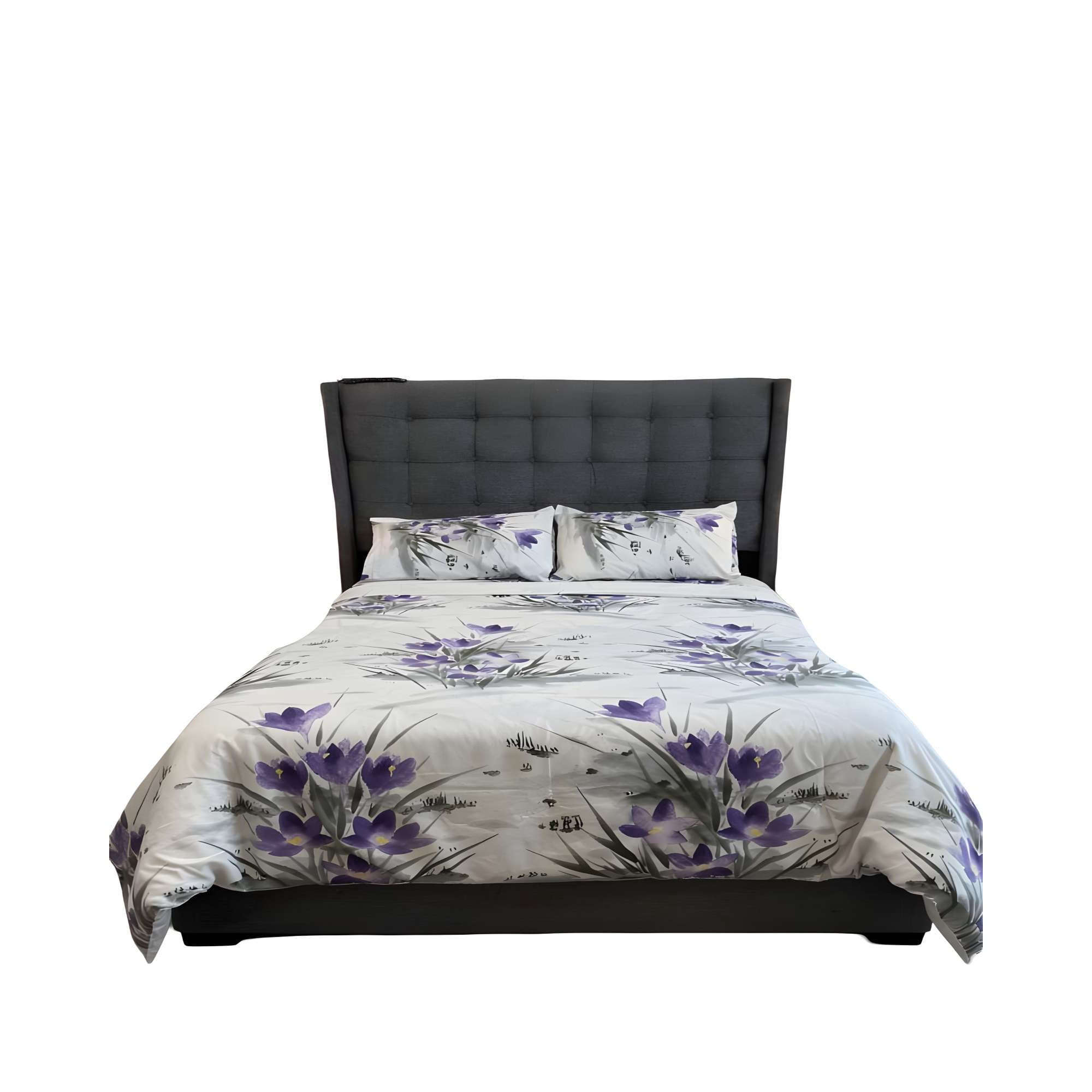 Genérico - Set De Sabanas Suaves Super King Blanco C7