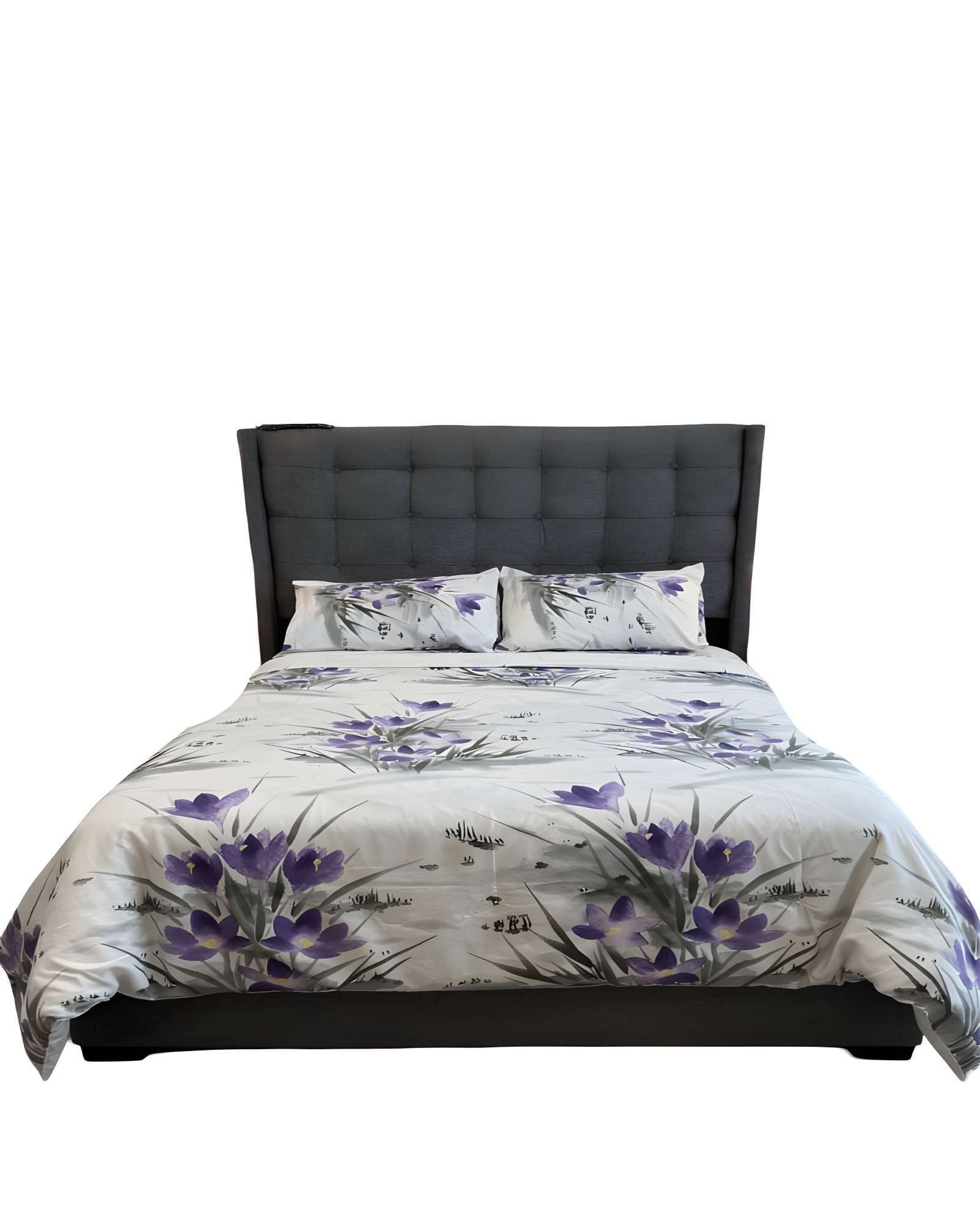 Genérico - Set De Sabanas 100% Algodon 2 Plazas Blanco C7