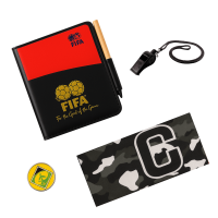 Linea Sport - Kit De Árbitro Profesional Fifa Con Tarjetas Silbato Y Libreta