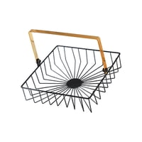 Bothyi - Soporte Para Encimera De Mesa De Cesta De Frutas Con Asa Para Pan De Fruta, Comedor, Cuadrado