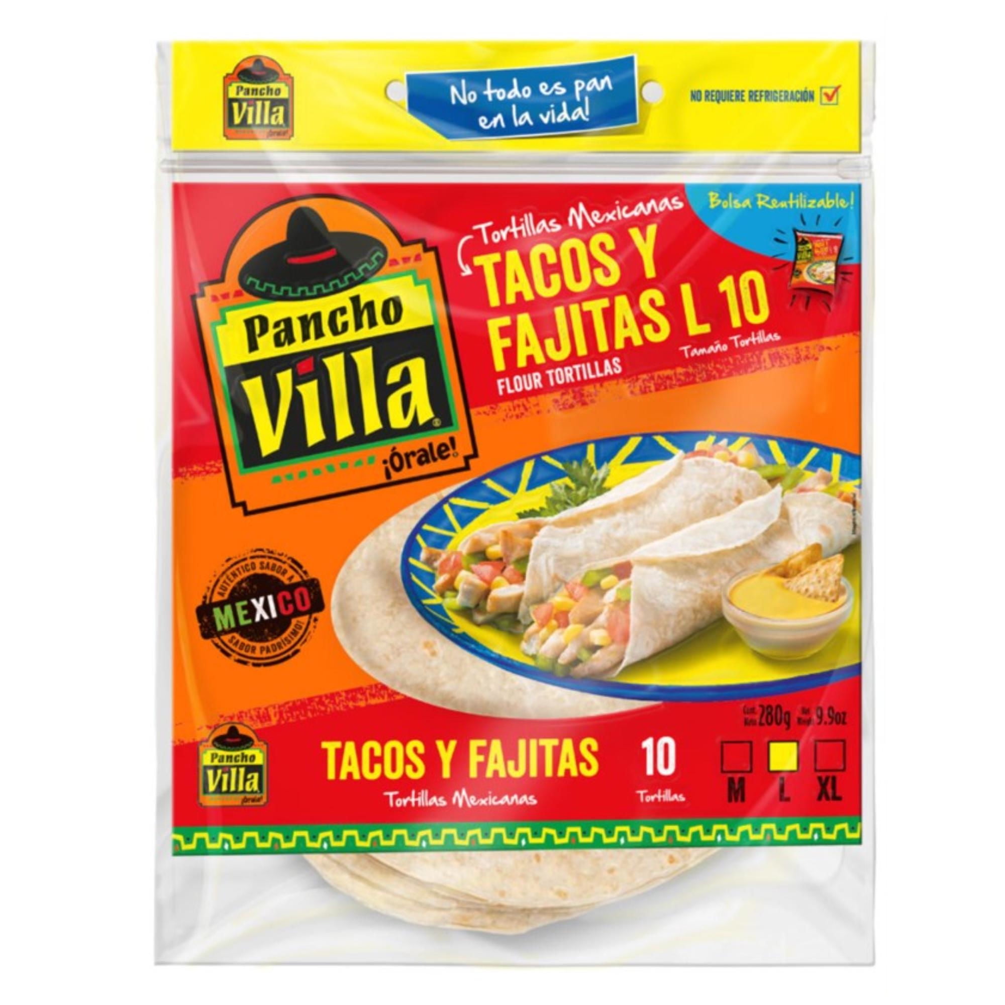 Tortilla L 10 Un 280 g Pancho Villa