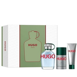 Set De Regalo Perfume Hugo Boss Hugo Man Eau De Toilette 125 Ml 3 Unidades