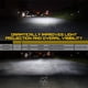thumbnail image 2 of Faros delanteros redondos LED de 7" Xprite con anillo halo, negros, 2 of 7