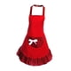 thumbnail image 3 of Delacmoto de Bowknot Divertido con Bolsillos, para Mujeres, Niñas, Adornos, Adornos, Restaurante, Delantal de Pasteles para Mujeres, Criada, Diseño Rojo, 3 of 5
