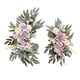 thumbnail image 3 of 2 Piezas De Flores De Seda Que Cuelgan La Corona Del Arco De La Boda Para La Pared De La Granja Boda Blanco Púrpura, 3 of 5