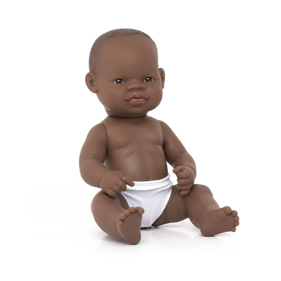 Muñeco Miniland Niño Africano 32 cm Anatómicamente Correcto +10 Meses