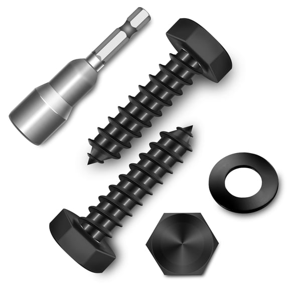 Tornillos de acero inoxidable con cabeza hexagonal de alta resistencia 5/16 (juego de 20 unidades)