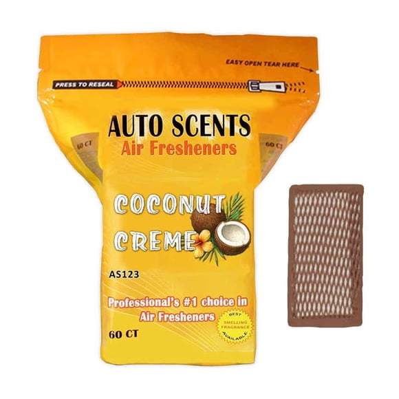 Ambientador Auto Scents Aroma Coco - Pack de 60 Almohadillas