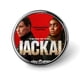 thumbnail image 1 of El día del chacal-Theme Round Button Badge: Premium Metal Construction, Ideal for High-End Events 2.8 cm, 1 of 6