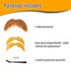 thumbnail image 2 of Bigote Falso Autoadhesivo Honcloud Color Jengibre, 2 of 6