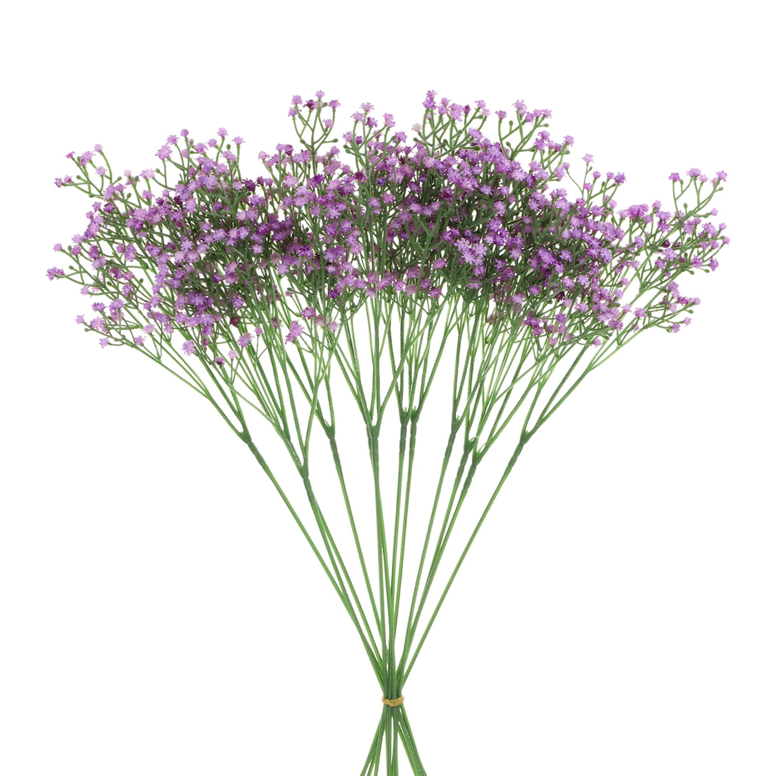 Flores Artificiales Uxcell Púrpura 12 Piezas