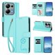 thumbnail image 2 of Funda Cartera Trébol para Xiaomi Redmi Note 13 Pro 4G con Ranuras Tarjetas y Carga Inalámbrica Verde menta, 2 of 6