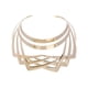 thumbnail image 4 of Collares Collar Lujoso Gargantilla Nacional Africana Para Niñas Mujeres Halloween Oro, 4 of 5