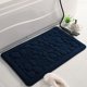 thumbnail image 5 of REGALWOVEN Alfombra de Baño con Patrón de Concha Suave de Espuma de Memoria Absorbente Antideslizante Lavable a Máquina Azul Oscuro 16" x 24", 5 of 6