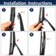 thumbnail image 4 of Juego de reemplazo de brazo de limpiaparabrisas trasero para Jeep Grand Cherokee 2014 2015 2016 2017 2018 Negro, 4 of 4