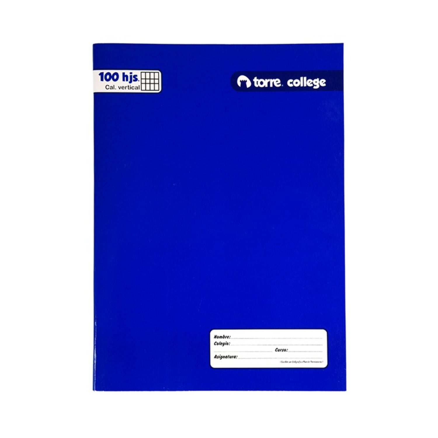 Torre - Pack X 4 Cuadernos College Caligrafía Vertical 100 Hojas –