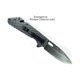 thumbnail image 3 of Navaja PLEGABLE CON ROMPE CINTURON EMERGENCIA APERTURA ASISTIDA STEEL, 3 of 4