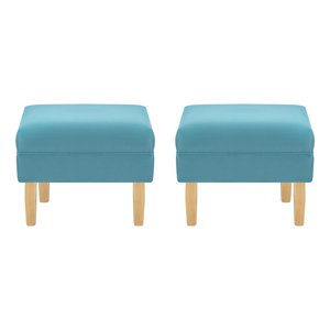 Bodevir - Set Pouf Sky 1C Felpa 05 Turquesa