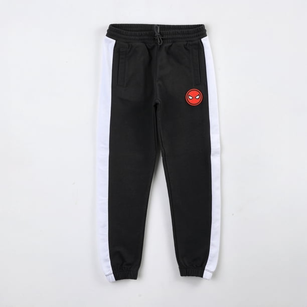Pantalón de Buzo Niño Spiderman Marvel Cara Negro