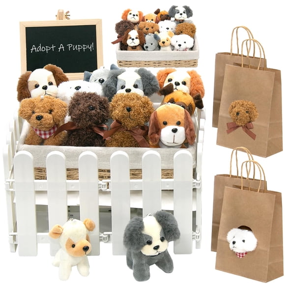 Party Favors Tldcdte Adopta un cachorro, 37 unidades con 12 perros de peluche