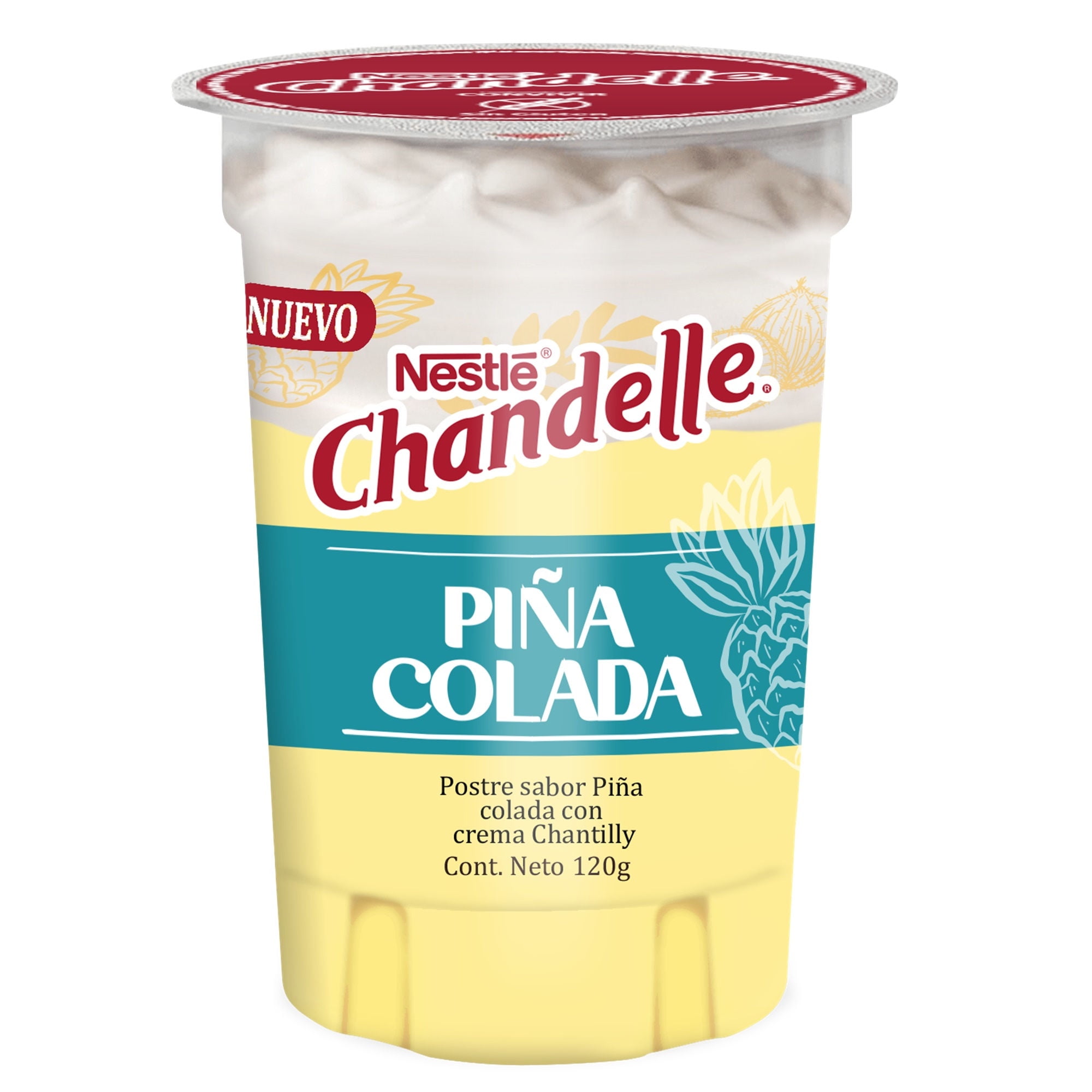 Postre Crema Piña Colada 120 g Chandelle