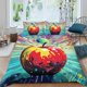 thumbnail image 1 of Red Apple Duvet Cover Bedding Set Pillowcase Queen3-Piece Bedding Set, 1 of 5