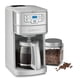thumbnail image 2 of Cuisinart Cafetera automática de acero inoxidable para moler y preparar 12 tazas con programabilidad de 24 horas, configuración de 1 a 4 tazas y jarra de vidrio, 2 of 3